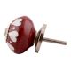 Cherry And White Heart Ceramic Drawer Knobs Online